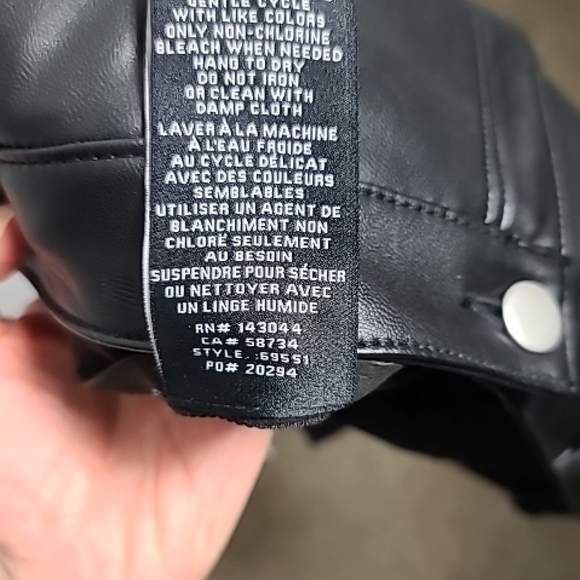 7 FOR ALL MANKIND Black Faux Leather Women Skinny Jeans Size Medium - Picture 4 of 14